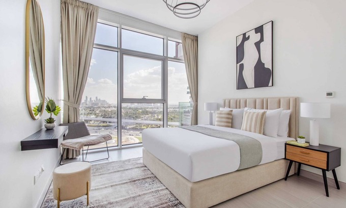 Bur Dubai Apartment | Charming 2BR w/Dubai Frame Views & Close to Metro