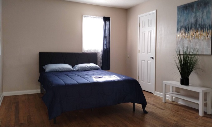 White Stone House | Charming 3-bedroom house in pleasant Spartanburg with AC, WiFi.