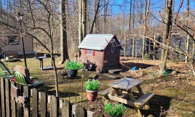 Dorset Cabin | Charming A Frame tent on wheels- with complimentary bagged continental breakfast