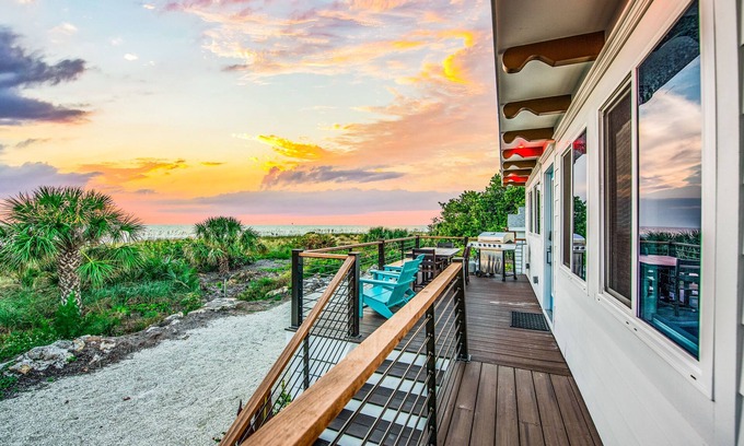 Anna Maria House | Charming Beachfront Bungalow with Sunset Views and Coastal Comfort