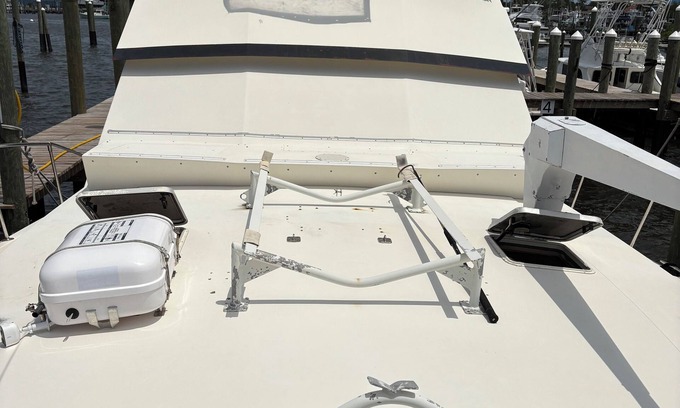Stuart Boat Rental | Charming Bunk Room 50 foot Viking yacht in delightful Port Salerno with WiFi, AC