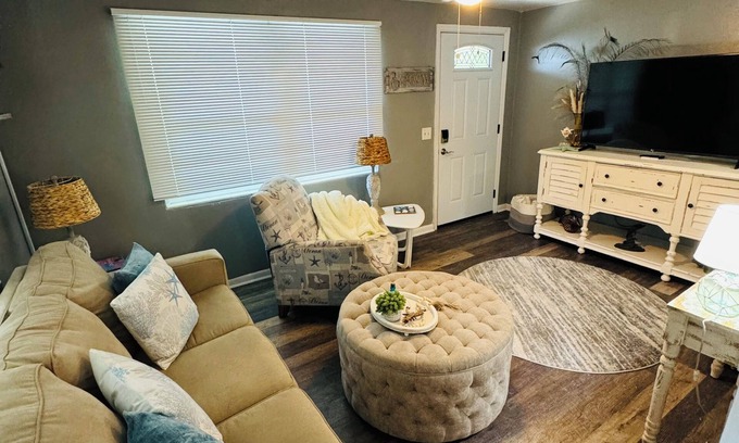 Largo House | Charming cottage sleeps 6 with jacuzzi and firepit minutes to beach pets welcome