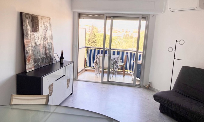 Plaine de la Brague Apartment | Charming Quiet Apartment Steps From the Beach