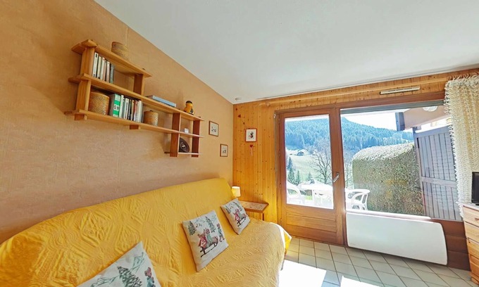 Le Grand-Bornand Apartment | Charming Studio for 4 with Terrace, Near Ski Slopes and Village – Le Grand-Bornand