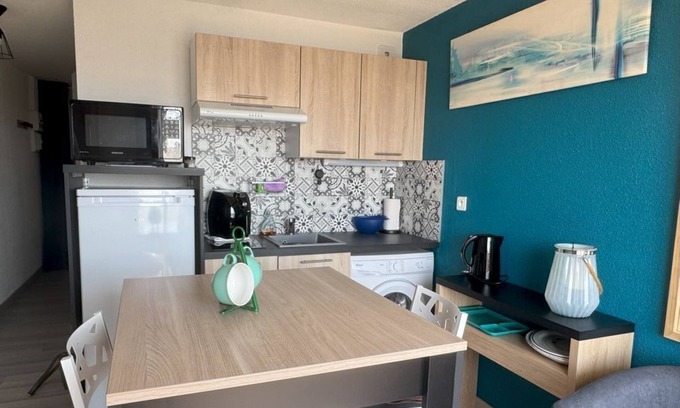Clohars-Carnoet Apartment | Charming studio cabin 100 m from Bellangenet beach