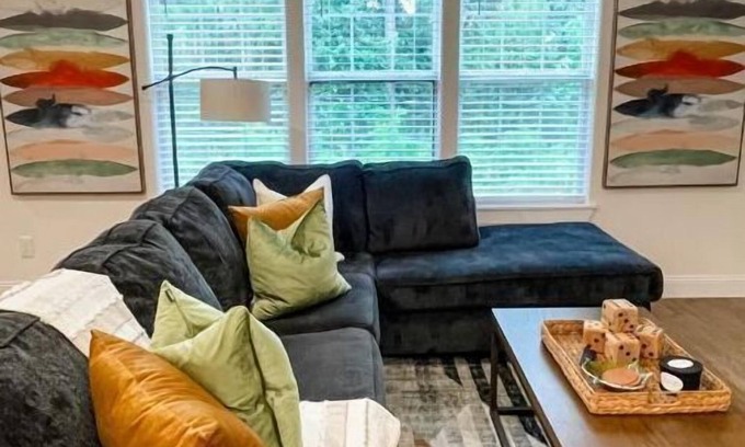 Spring Apartment | Charming Urban Retreat: Where City Life Meets Farmhouse Serenity.
