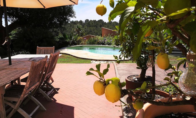 Valbonne Villa | Charming villa, Quiet and Peaceful Villa with AC - private Saltwater pool.