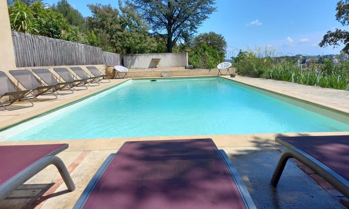Boisseron House | Charming villa surrounded by nature, swimming pool, air conditioning for family holidays