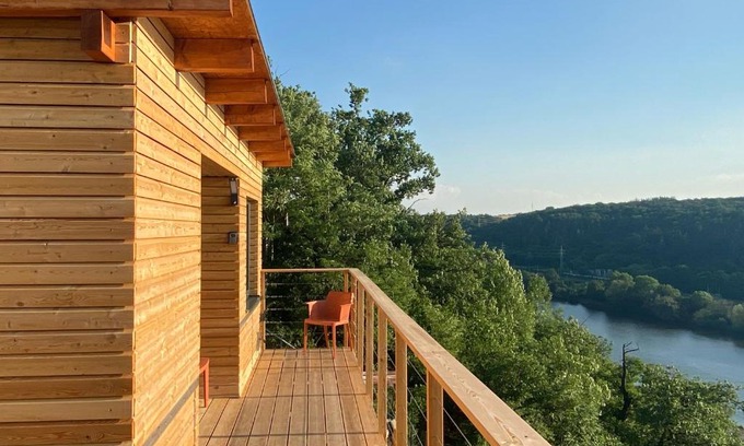 Zdiby House | Chatka - A - Vyhlídka nad řekou