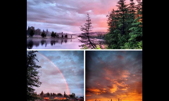 College Cabin | Chena River Roadhouse- River Front -Huge Deck- View Northern Lights & Wildlife
