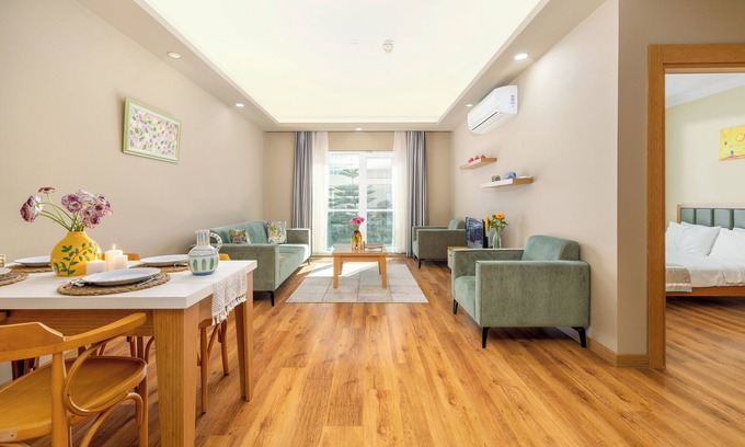 Liman Mahallesi Apartment | Chic 1-bedroom apartment with AC, fitness room in fabulous Antalya