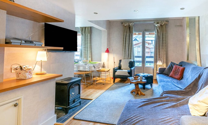 Val-d'Isere Apartment | Chic Duplex with WiFi, Parking, Balcony, and Close to Val-d’Isère Village