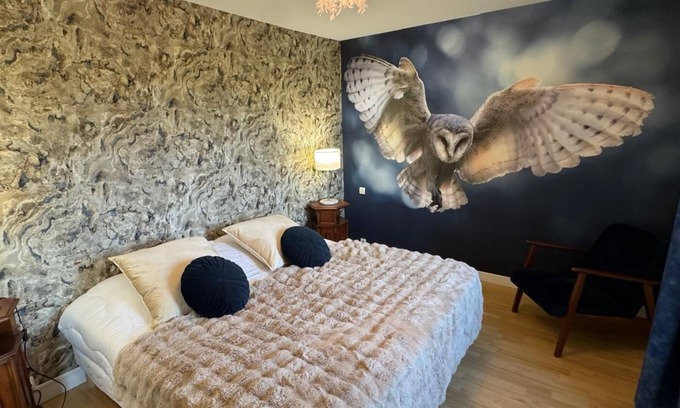 Quibou Cottage | Chouette and Hibou 30pers 2 Cottage : jacuzzi