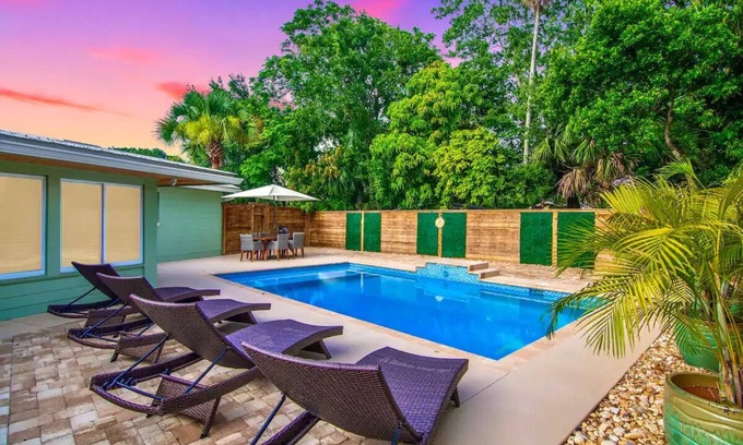 Vero Beach South House | Coastal Boho Escape w/Fenced-In Heated Poolnn