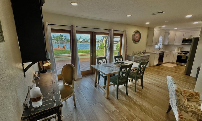 Madeira Beach House | Coastal Charm, Waterfront 3BR Home with Dock & Walk-to-Beach Access