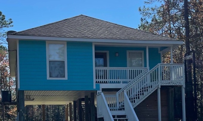 Pass Christian House | Coastal getaway with swimming pool basketball pickleball and boat launch access