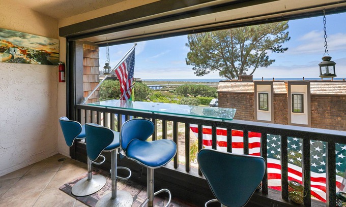 Del Mar Heights House | Coastal ocean views, volleyball court, pool and spa! Sail the World
