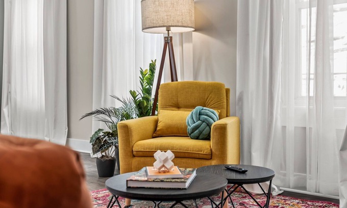 West Conshohocken Apartment | Colorful King Bed Apt w/Large Kitchen and Game Room