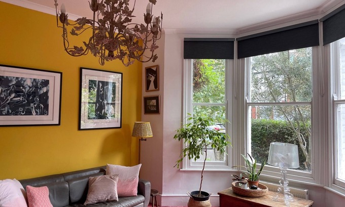 Brent Apartment | Colourful two bedroom flat with a large garden