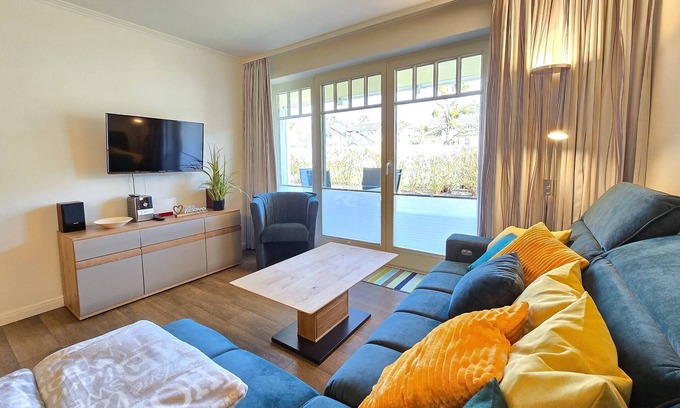 Binz Apartment | Comfort plus vacation apartment with 2 bedrooms and terrace on the first floor