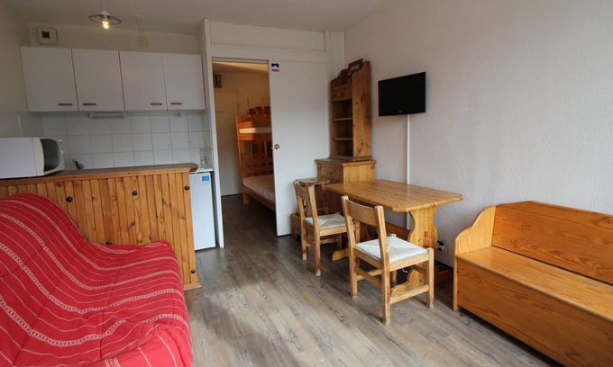 Le Lavachet Apartment | Comfortable Studio with Balcony in Tignes-Le Lavachet