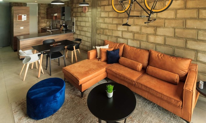 Downtown Guadalajara Apartment | Comfortable Loft w/Terrace, Gym & Coworking | 2 BD | Tribu Colon