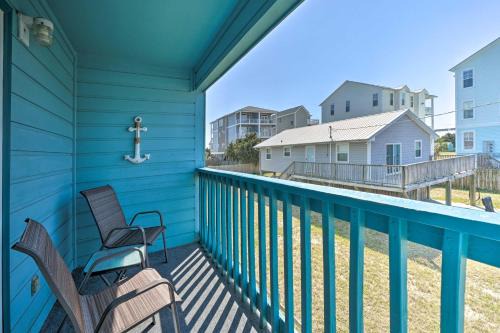 North Carolina Coast Apartment | Condo with Balcony and Pool Walk to 2 Beach Accesses!