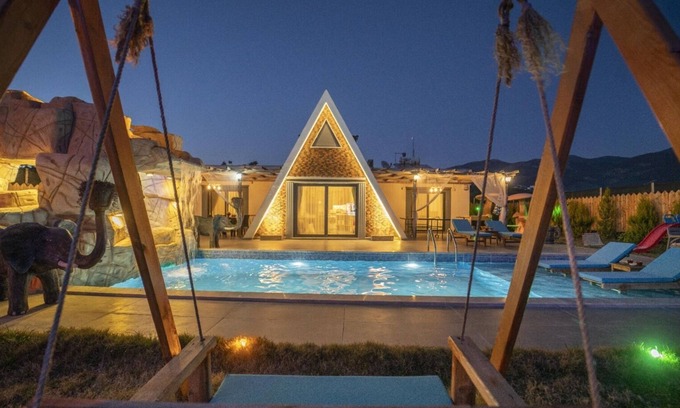 Faralya Villa | conservative villa with large garden and kids playing area