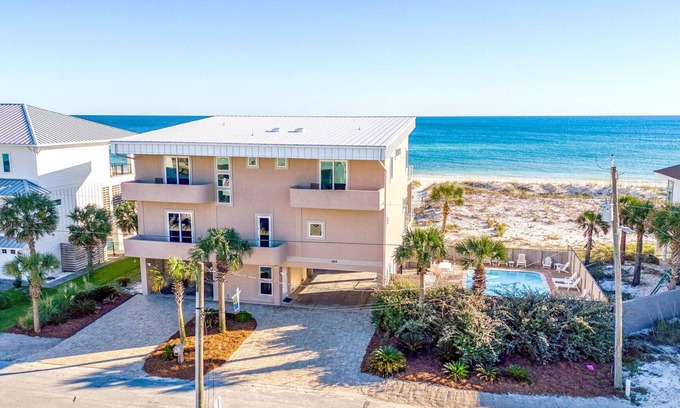 Pensacola Beach House | Contemporary Gulf Front Home with a Sparkling Private Pool!