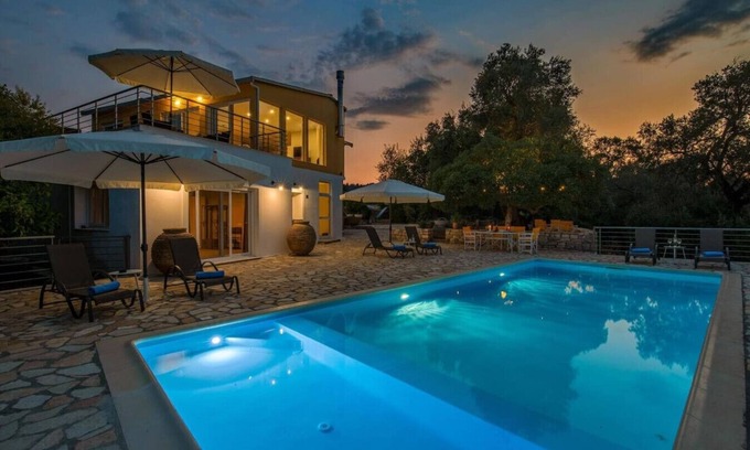 Koutsi Villa | Contemporary Villa with Pool Views