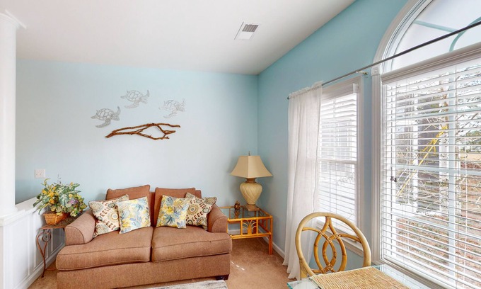 Sea Trail Apartment | Convenient studio with outdoor pool, patio, central AC & beach access
