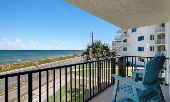 Flagler Beach Condo | Corner Unit, Large Balcony, Pool,Beach,Resort Fun!