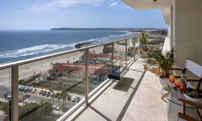 Coronado Condo | Coronado Shores Oceanfront Penthouse with Large Balcony