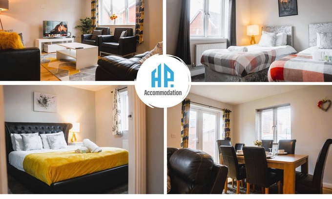 Newport Pagnell House | Cosy 5 Bedroom Home - On Site Parking, Free WiFi