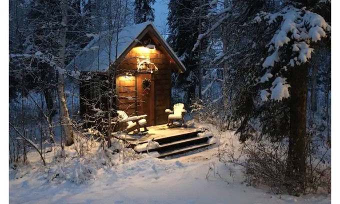 College Cabin | Cosy Artist Retreat for 2 - private tiny house with access to full, private bath