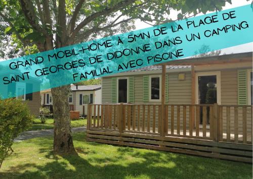 Saint-Georges-de-Didonne Ski Chalet | Cosy Lili - Mobilhome MANDARINE - Proche océan