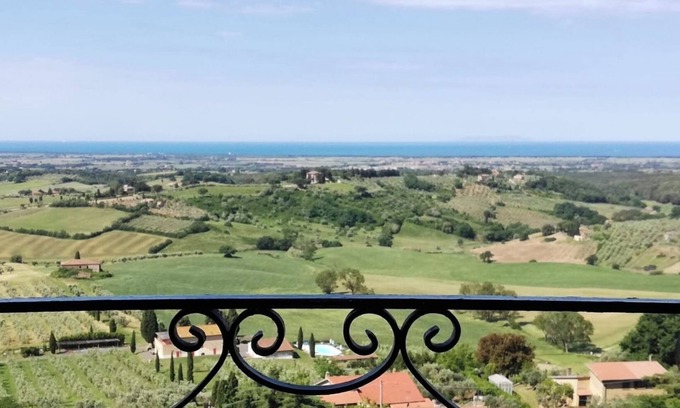 Casale Marittimo House | Cottage with beautiful view of the hills and the sea CIN IT050006C2P28YJKWL