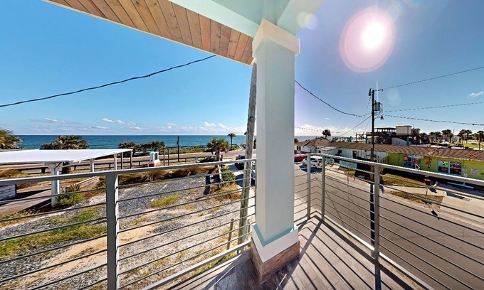 Flagler Beach Condo | Couple's Getaway, 2nd floor ocean view suite w/beautiful sunrises, patio, AC