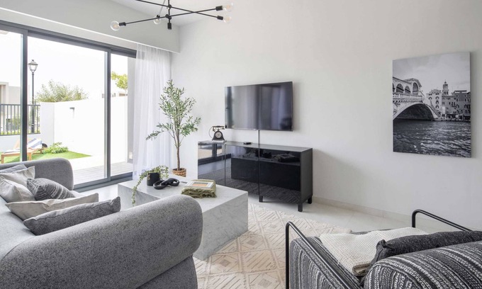 Dubai Villa | Cozy 3BR Villa w Maid's Room & Backyard!