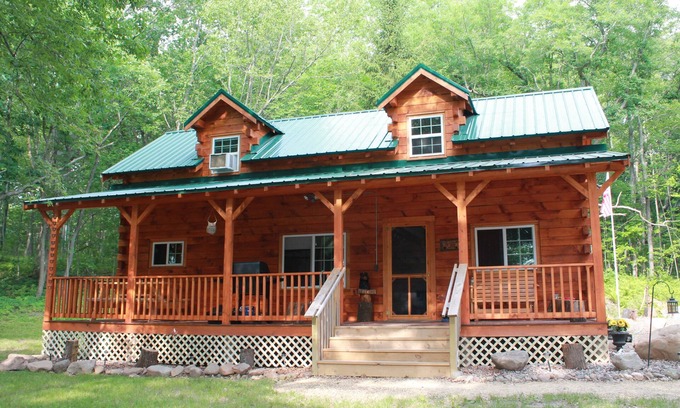 Trego Cabin | Cozy Authentic Amish Cabin, 5 Acres Of Privacy, 4 Wheel Trail, Snowmobile Trail