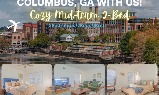 Columbus Apartment | Cozy Columbus 2-Bed Mid-Term Stay