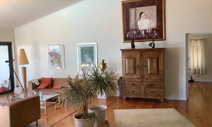 Mountainside House | Cozy house with upscale furnishings and great views of the mountains and sea