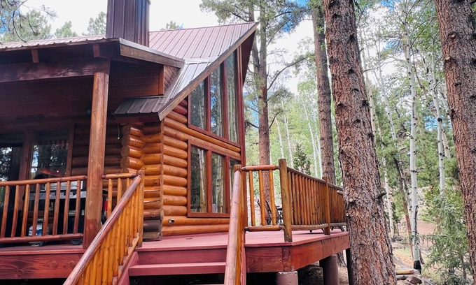Mammoth Creek Cabin | Cozy Panguitch Lake Cabin Hot Tub Nestled in the Pines