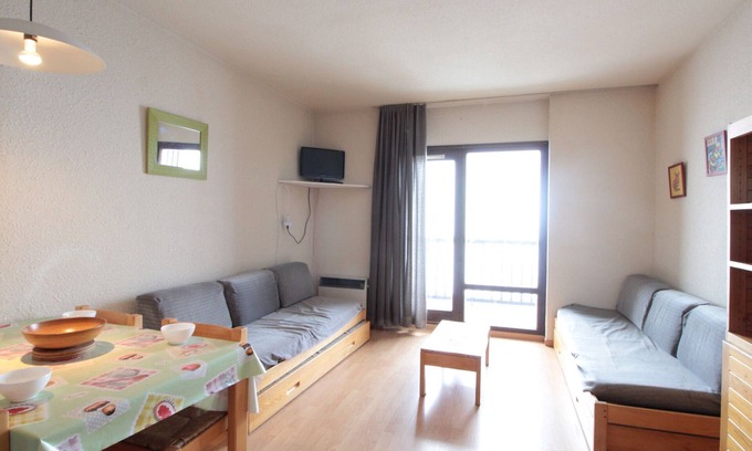 Flaine Apartment | Cozy Studio for 4 in Andromède Residence, 300m from Slopes, Flaine Forêt