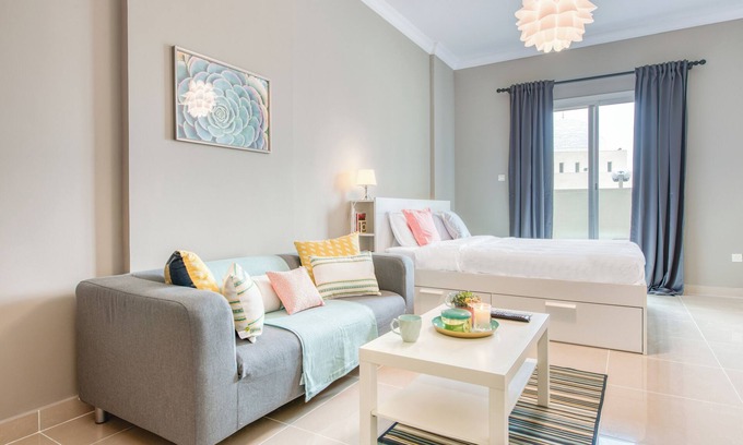 Dubai Apartment | Cozy studio with with Balcony in JVC