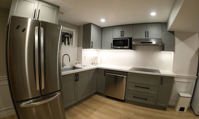 Richmond Hill House | Cozy two-bedroom, two-bathroom walkout basement at Richmond Hill