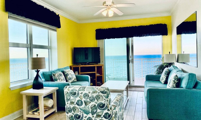 Gulf Shores Condo | Crystal Shores 1301 - Beautiful Beachfront Corner Condo with Gorgeous Views!