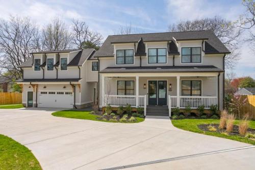 Donelson Hills House | Custom Home Office Suite Game Room & Fire pit