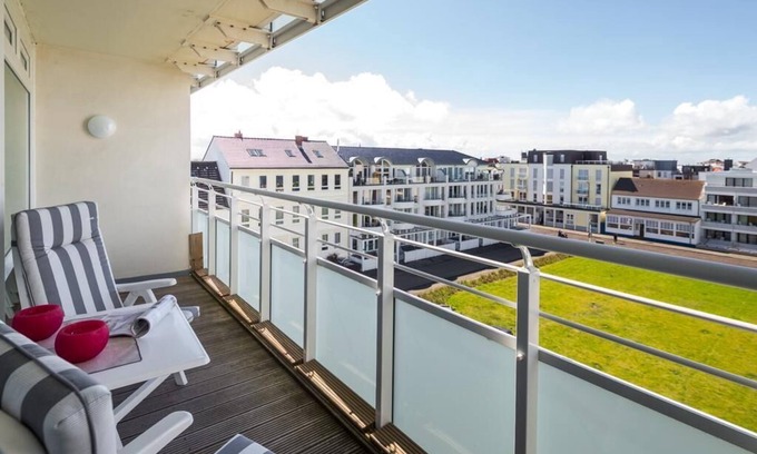 Norderney Apartment | Das Haus Nordseeblick auf Norderney Liegt in Erster Reihe zum Meer, Direkt an de