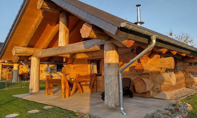Gross Nemerow Cabin | Log Cabins Naturstammhaus Ostsee 14 - Feriendorf Tollensesee